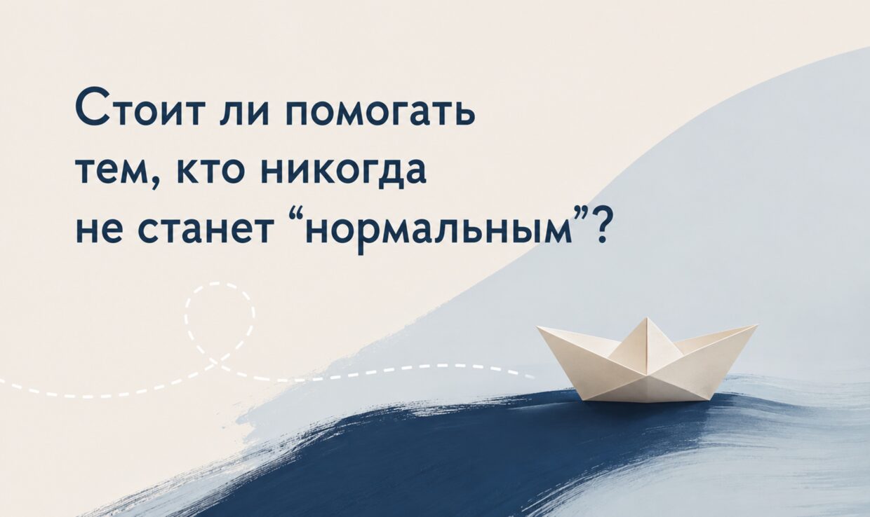 Стоит ли помогать тем, кто никогда не станет «нормальным»?